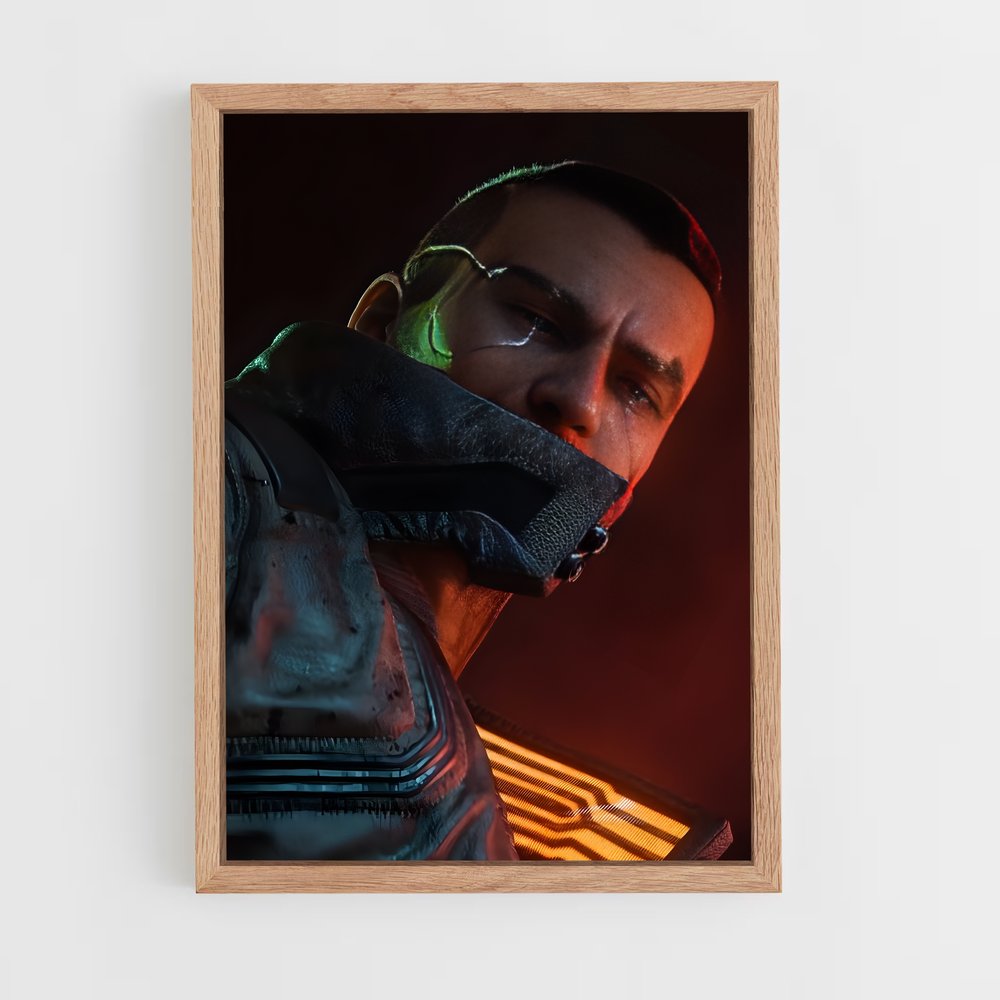 Poster Cyber Noir – affiche Cyberpunk (vue 4)